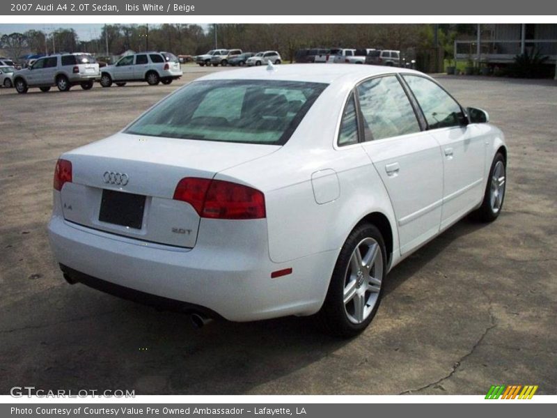 Ibis White / Beige 2007 Audi A4 2.0T Sedan