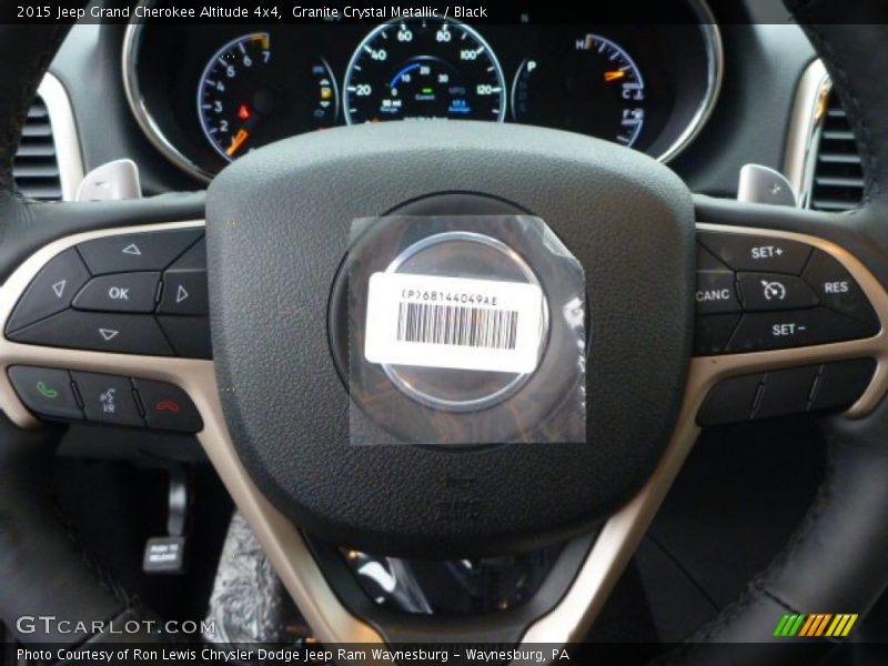 Granite Crystal Metallic / Black 2015 Jeep Grand Cherokee Altitude 4x4