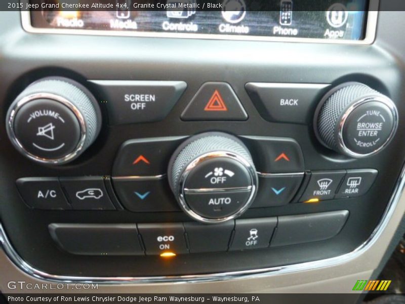 Granite Crystal Metallic / Black 2015 Jeep Grand Cherokee Altitude 4x4
