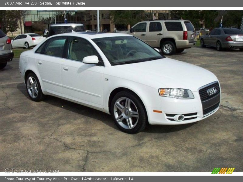 Ibis White / Beige 2007 Audi A4 2.0T Sedan