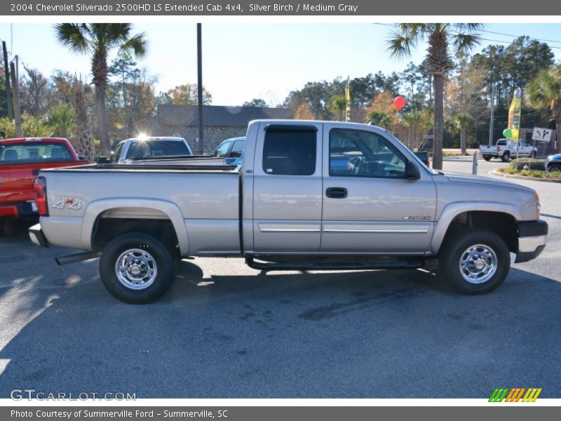 Silver Birch / Medium Gray 2004 Chevrolet Silverado 2500HD LS Extended Cab 4x4