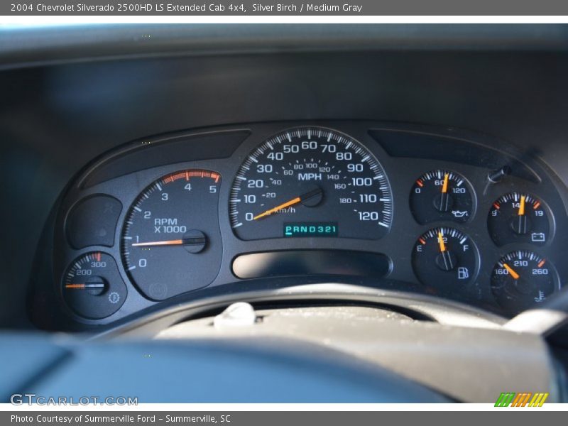 Silver Birch / Medium Gray 2004 Chevrolet Silverado 2500HD LS Extended Cab 4x4