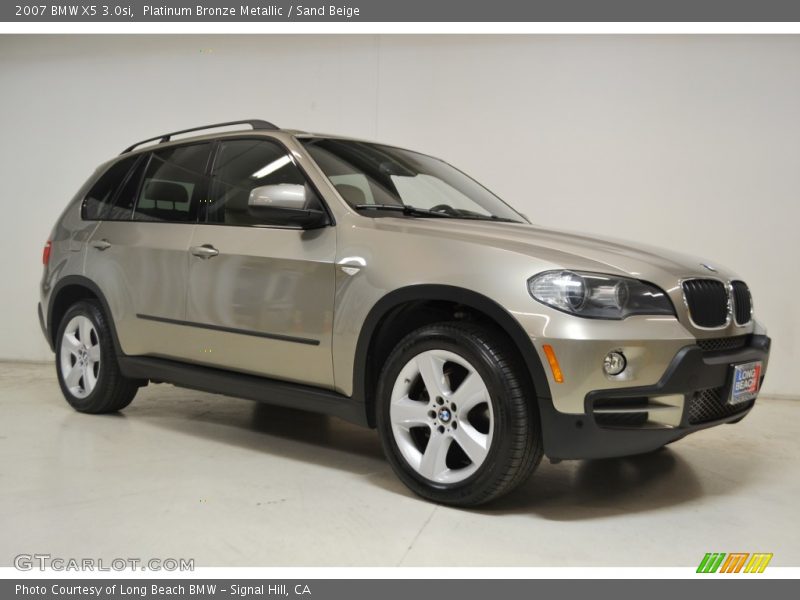 Platinum Bronze Metallic / Sand Beige 2007 BMW X5 3.0si