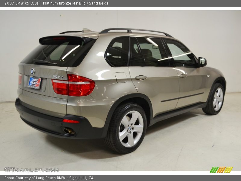 Platinum Bronze Metallic / Sand Beige 2007 BMW X5 3.0si