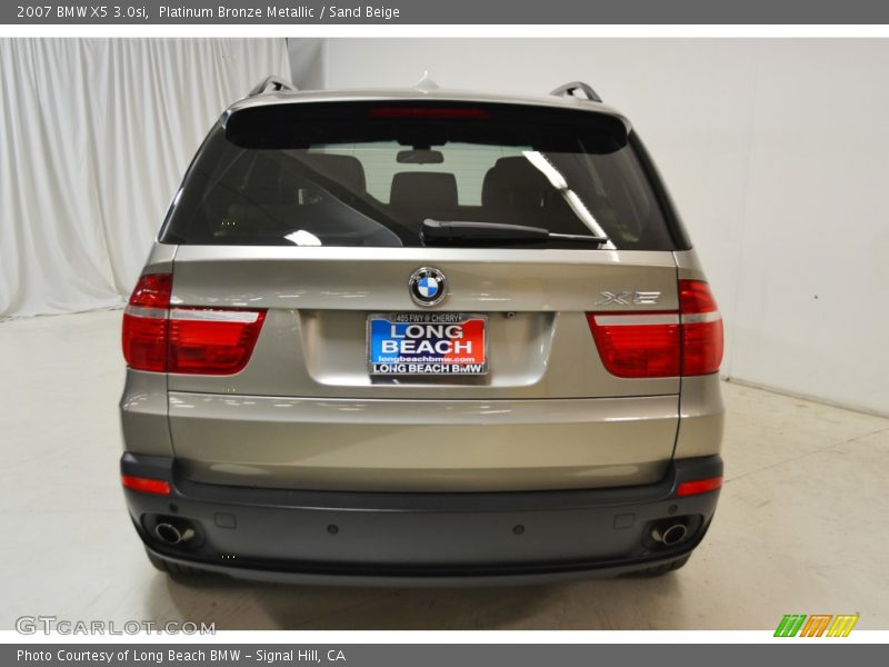 Platinum Bronze Metallic / Sand Beige 2007 BMW X5 3.0si