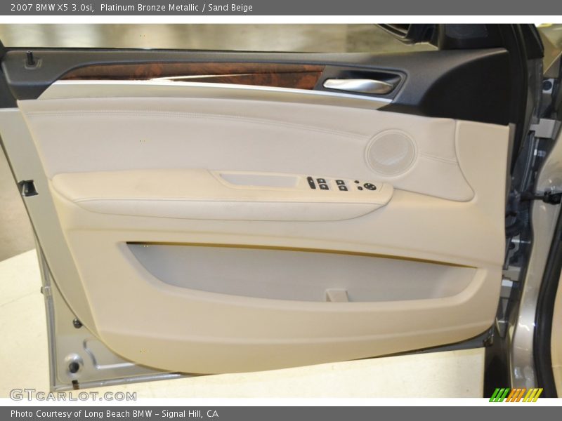 Platinum Bronze Metallic / Sand Beige 2007 BMW X5 3.0si