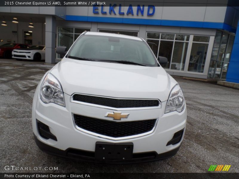 Summit White / Jet Black 2015 Chevrolet Equinox LS AWD