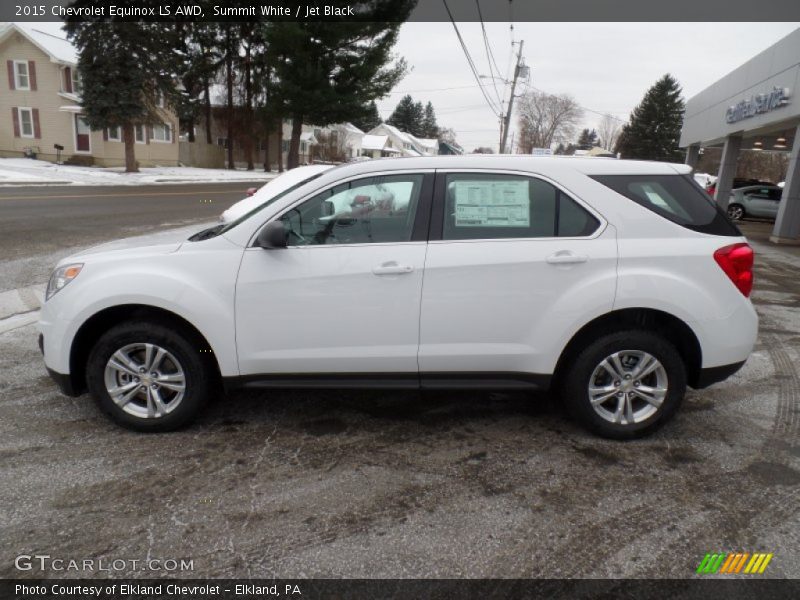 Summit White / Jet Black 2015 Chevrolet Equinox LS AWD