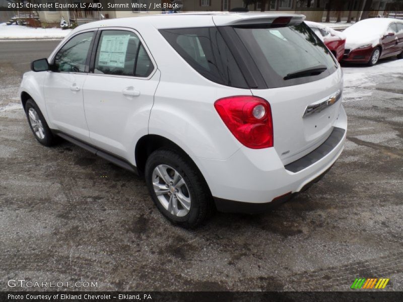 Summit White / Jet Black 2015 Chevrolet Equinox LS AWD