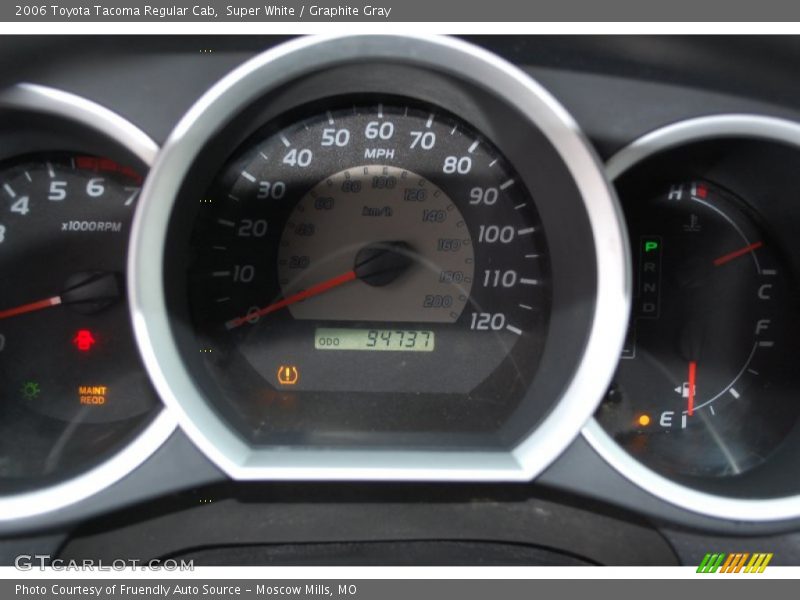 Super White / Graphite Gray 2006 Toyota Tacoma Regular Cab