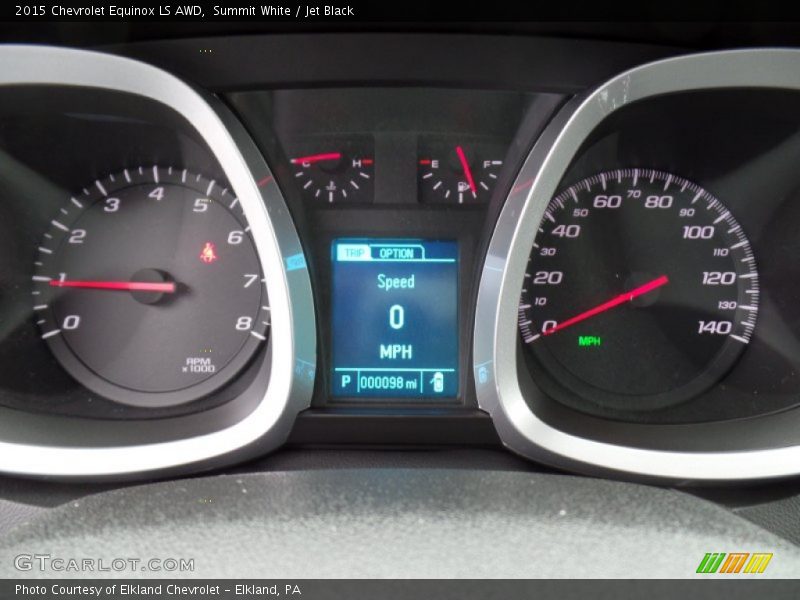 Summit White / Jet Black 2015 Chevrolet Equinox LS AWD