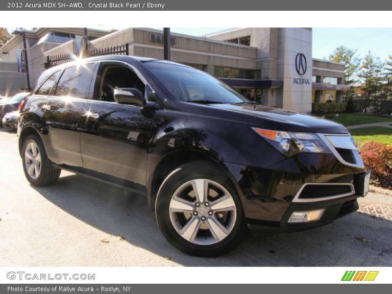 Crystal Black Pearl / Ebony 2012 Acura MDX SH-AWD