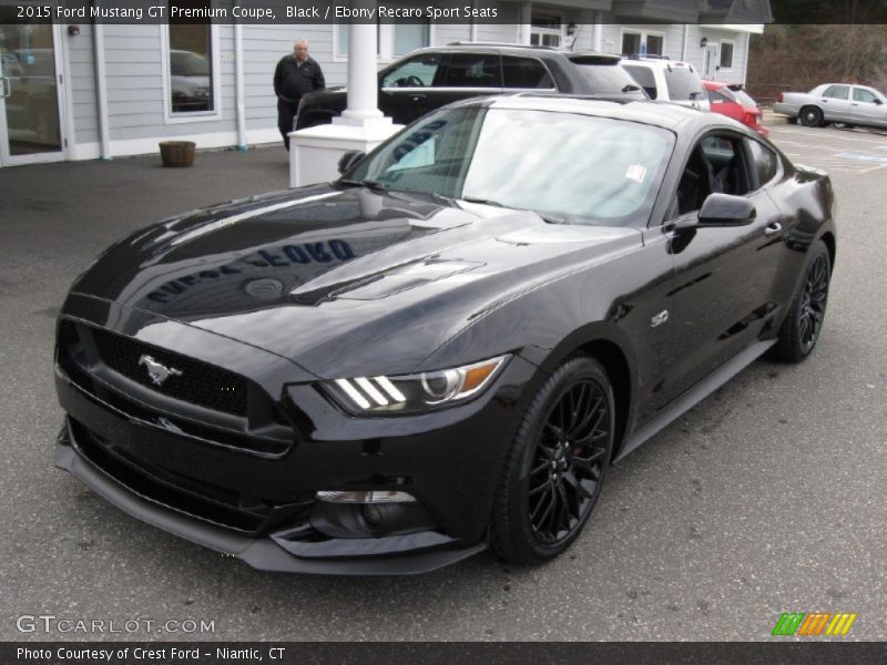 Black / Ebony Recaro Sport Seats 2015 Ford Mustang GT Premium Coupe