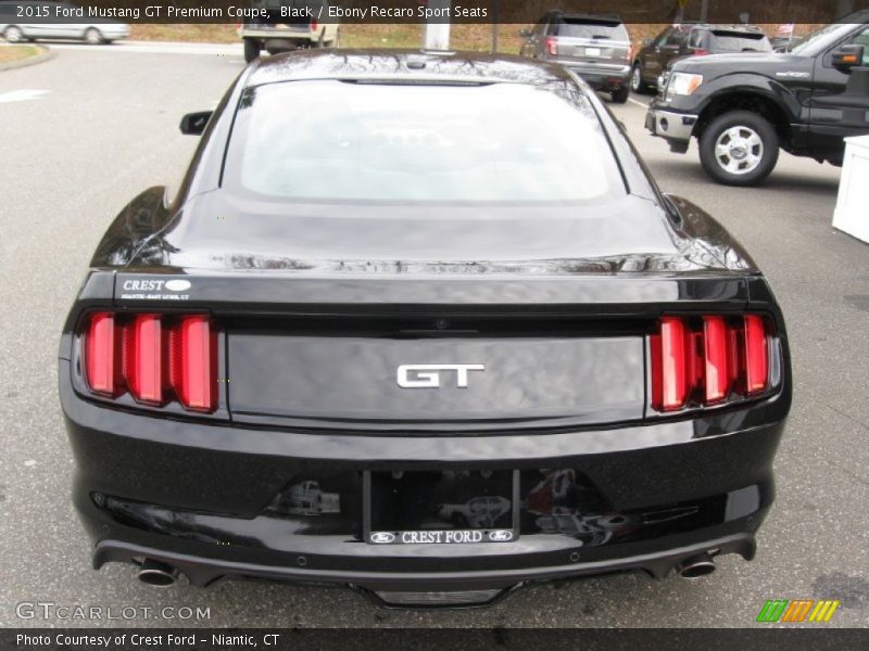 Black / Ebony Recaro Sport Seats 2015 Ford Mustang GT Premium Coupe