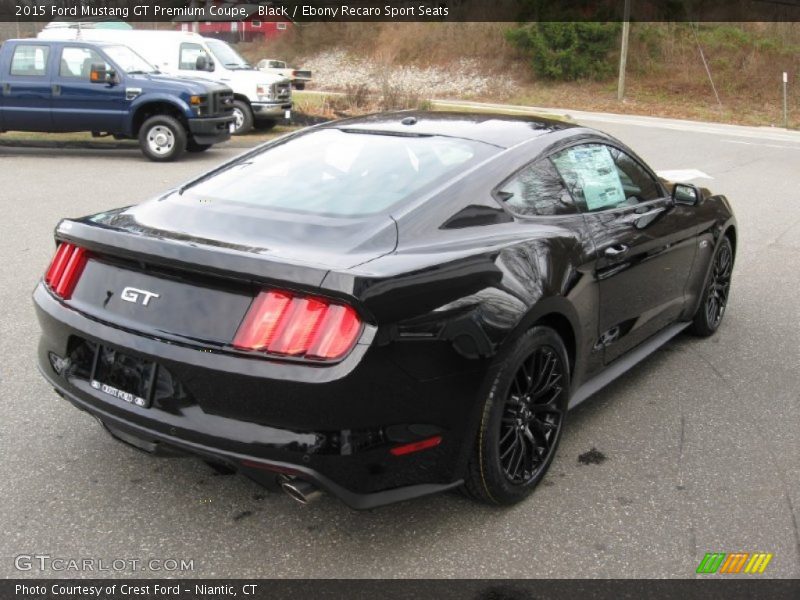 Black / Ebony Recaro Sport Seats 2015 Ford Mustang GT Premium Coupe