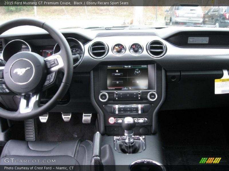 Black / Ebony Recaro Sport Seats 2015 Ford Mustang GT Premium Coupe