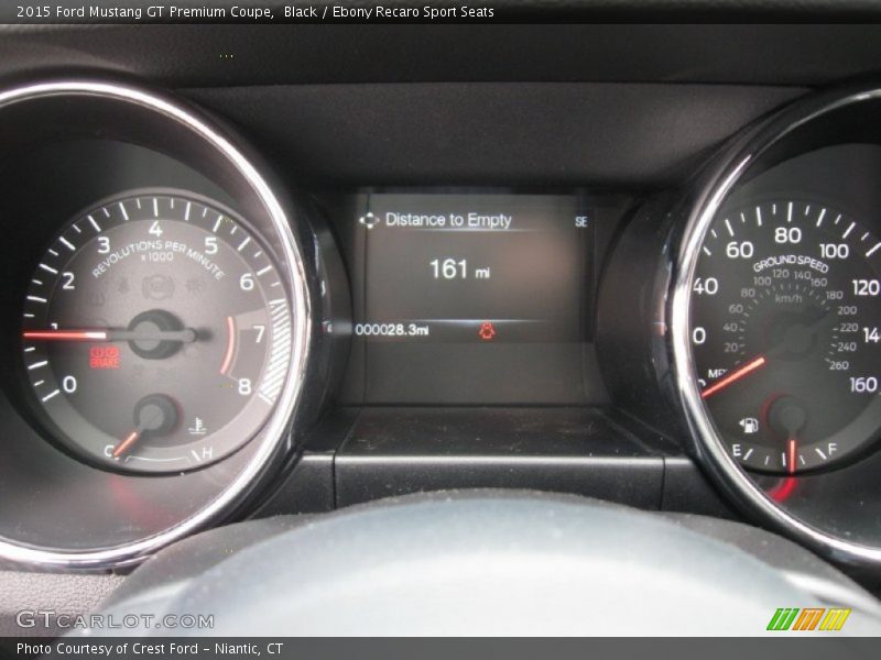 Black / Ebony Recaro Sport Seats 2015 Ford Mustang GT Premium Coupe