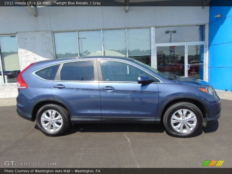 Twilight Blue Metallic / Gray 2012 Honda CR-V EX 4WD