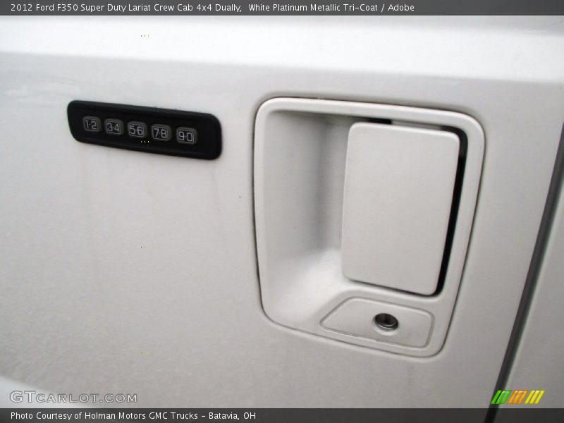 White Platinum Metallic Tri-Coat / Adobe 2012 Ford F350 Super Duty Lariat Crew Cab 4x4 Dually