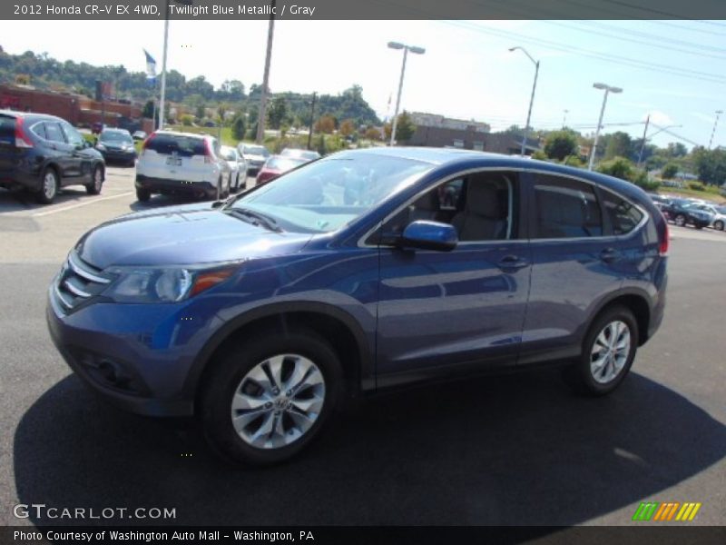 Twilight Blue Metallic / Gray 2012 Honda CR-V EX 4WD