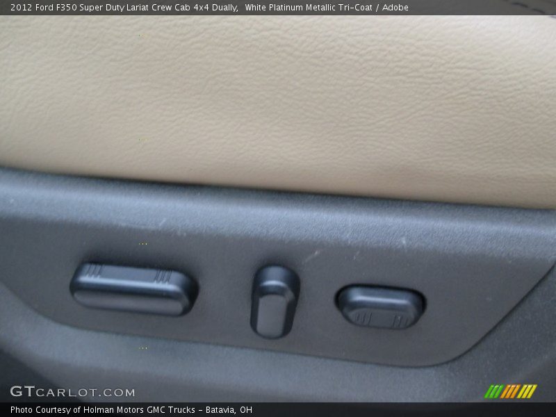 White Platinum Metallic Tri-Coat / Adobe 2012 Ford F350 Super Duty Lariat Crew Cab 4x4 Dually