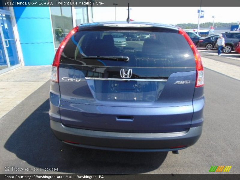 Twilight Blue Metallic / Gray 2012 Honda CR-V EX 4WD