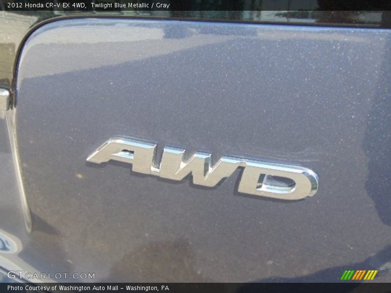 Twilight Blue Metallic / Gray 2012 Honda CR-V EX 4WD