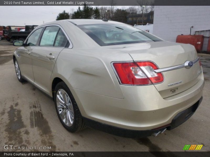 Gold Leaf Metallic / Light Stone 2010 Ford Taurus Limited