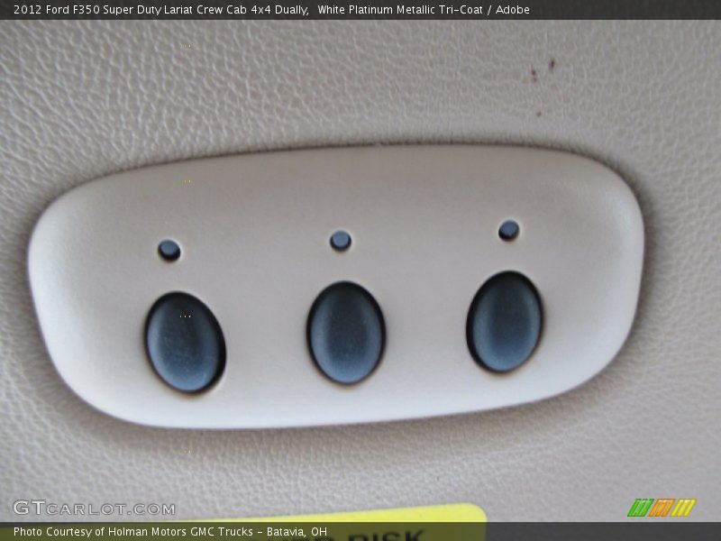 White Platinum Metallic Tri-Coat / Adobe 2012 Ford F350 Super Duty Lariat Crew Cab 4x4 Dually