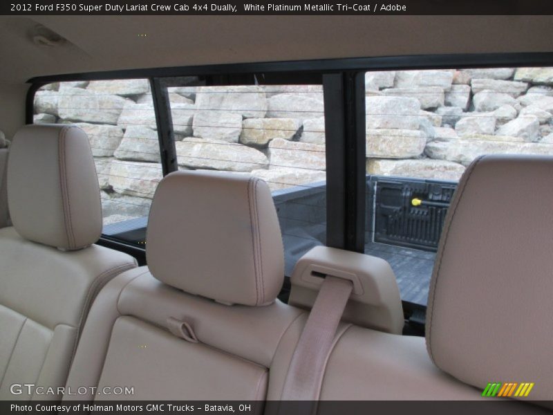 White Platinum Metallic Tri-Coat / Adobe 2012 Ford F350 Super Duty Lariat Crew Cab 4x4 Dually