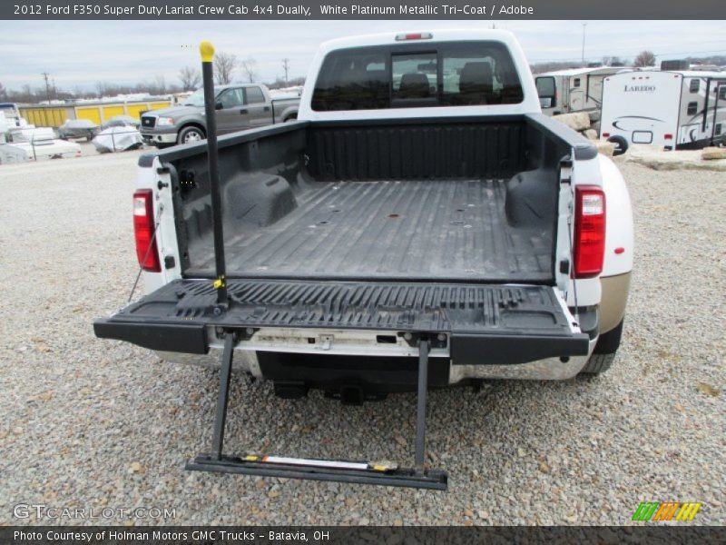 White Platinum Metallic Tri-Coat / Adobe 2012 Ford F350 Super Duty Lariat Crew Cab 4x4 Dually