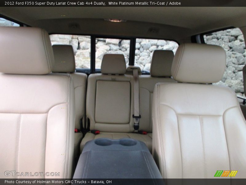 White Platinum Metallic Tri-Coat / Adobe 2012 Ford F350 Super Duty Lariat Crew Cab 4x4 Dually