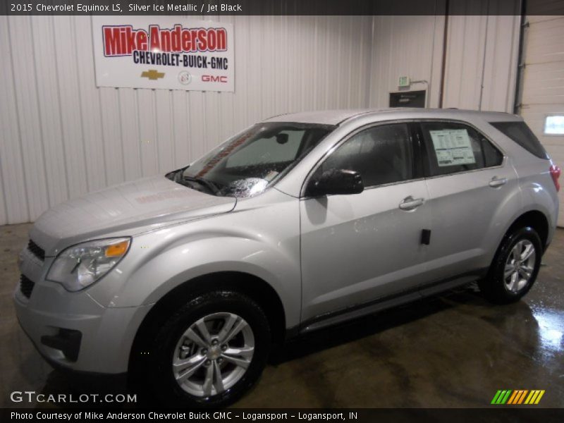 Silver Ice Metallic / Jet Black 2015 Chevrolet Equinox LS