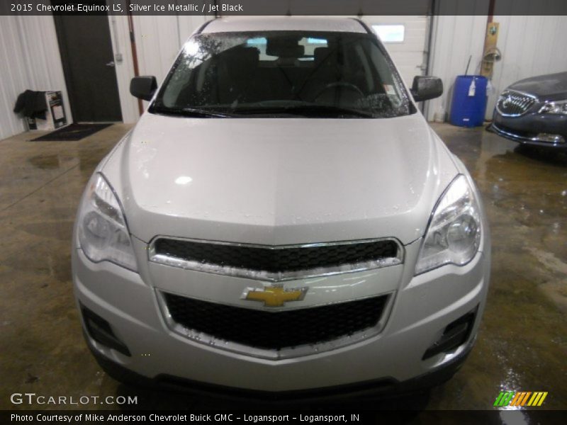 Silver Ice Metallic / Jet Black 2015 Chevrolet Equinox LS