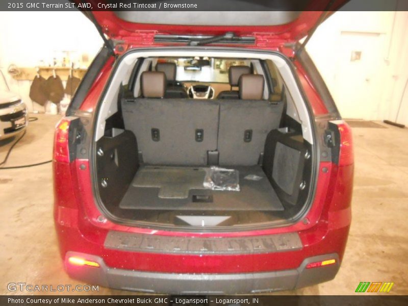 Crystal Red Tintcoat / Brownstone 2015 GMC Terrain SLT AWD