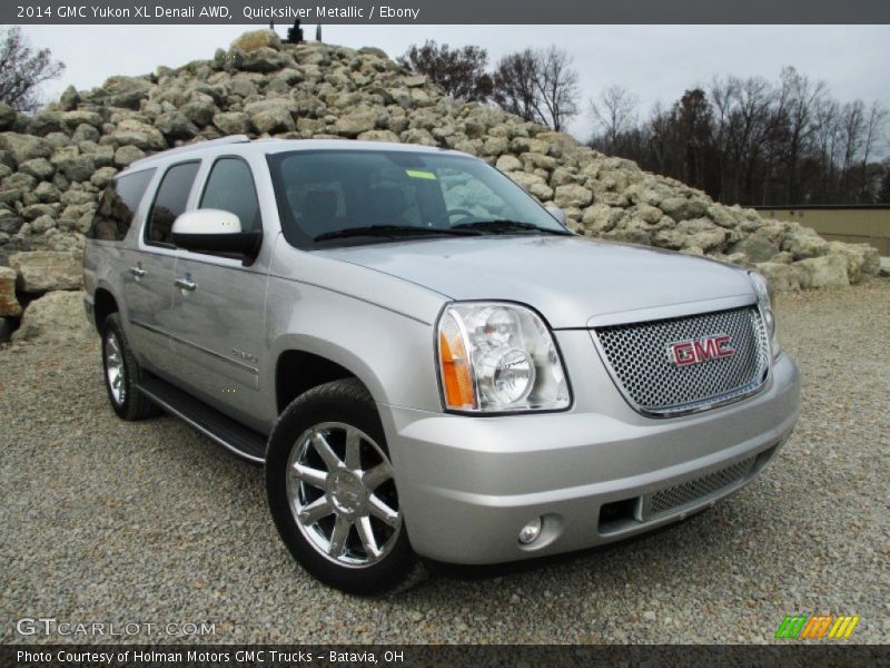 Quicksilver Metallic / Ebony 2014 GMC Yukon XL Denali AWD