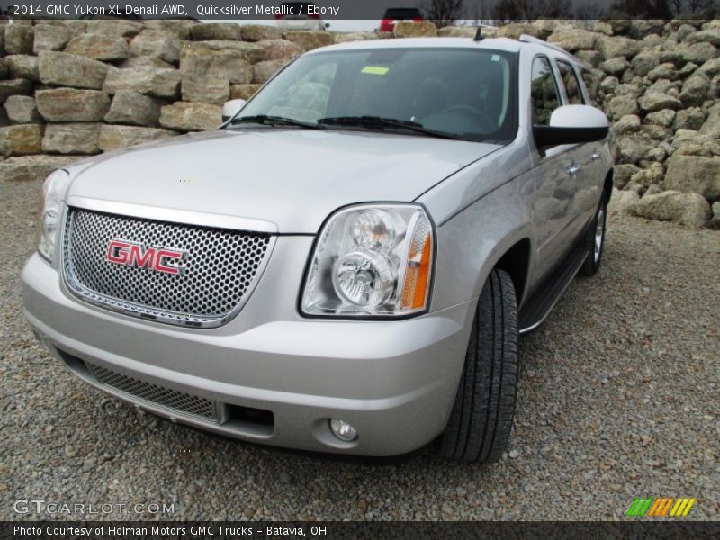 Quicksilver Metallic / Ebony 2014 GMC Yukon XL Denali AWD