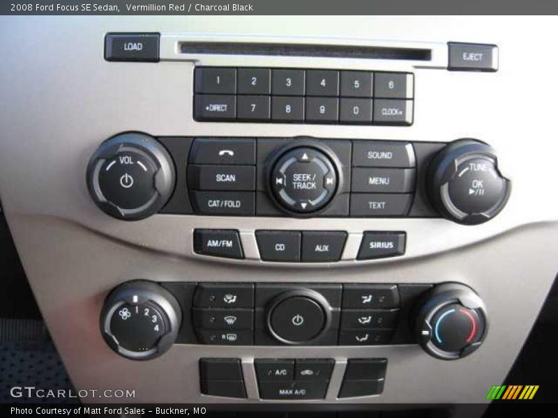 Vermillion Red / Charcoal Black 2008 Ford Focus SE Sedan