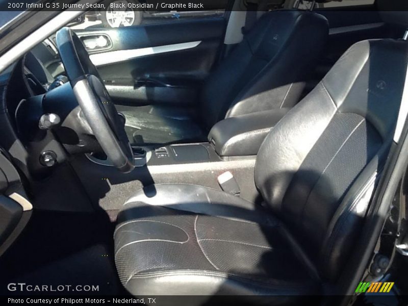 Black Obsidian / Graphite Black 2007 Infiniti G 35 Journey Sedan