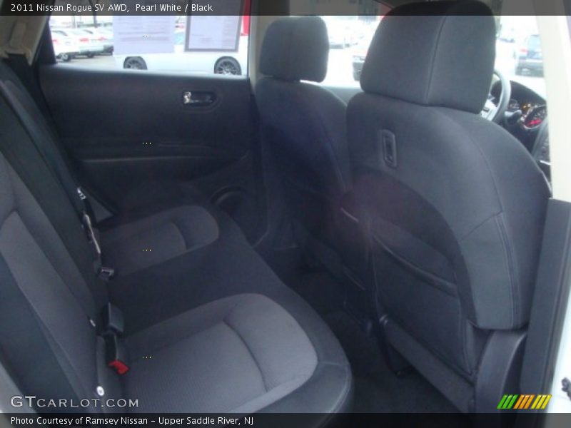 Pearl White / Black 2011 Nissan Rogue SV AWD