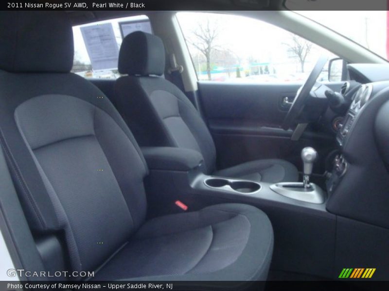 Pearl White / Black 2011 Nissan Rogue SV AWD