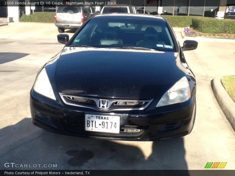 Nighthawk Black Pearl / Black 2006 Honda Accord EX V6 Coupe