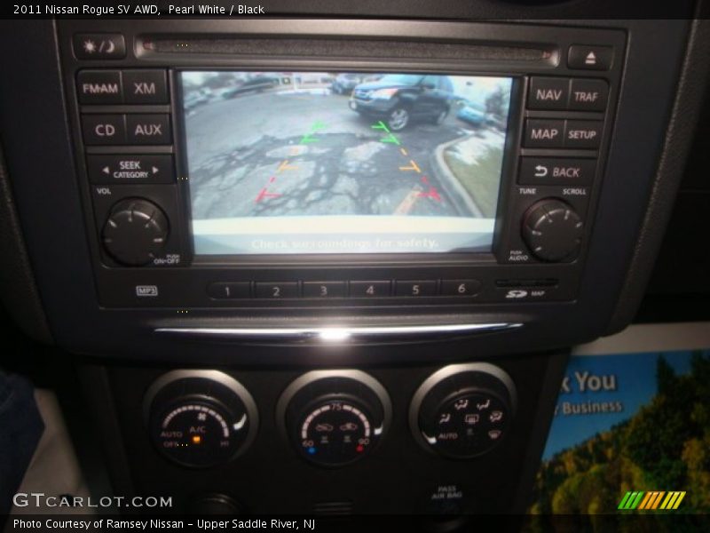 Pearl White / Black 2011 Nissan Rogue SV AWD