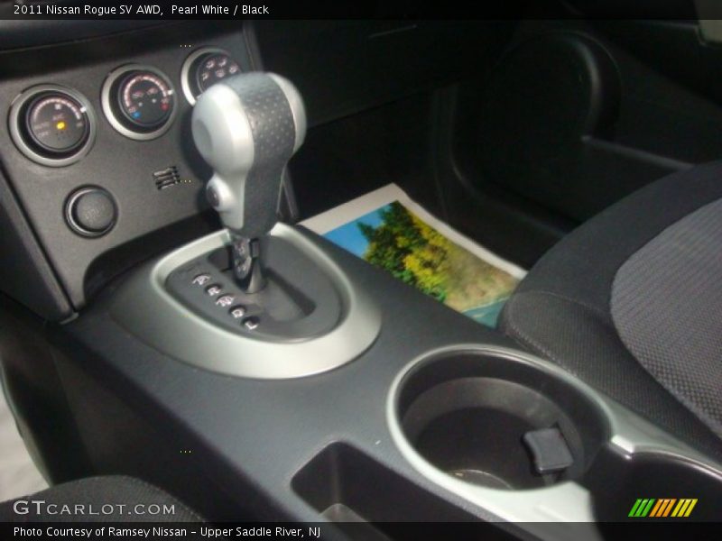 Pearl White / Black 2011 Nissan Rogue SV AWD