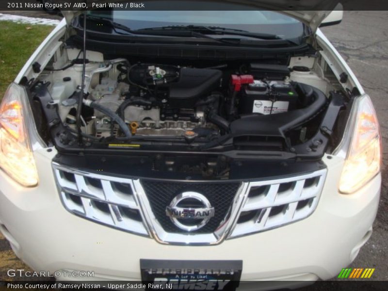 Pearl White / Black 2011 Nissan Rogue SV AWD