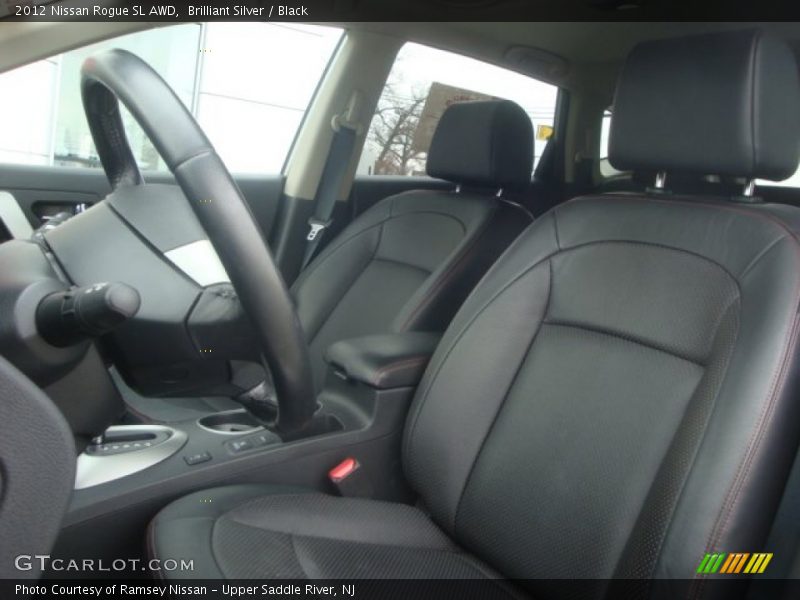 Brilliant Silver / Black 2012 Nissan Rogue SL AWD