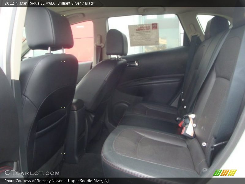 Brilliant Silver / Black 2012 Nissan Rogue SL AWD