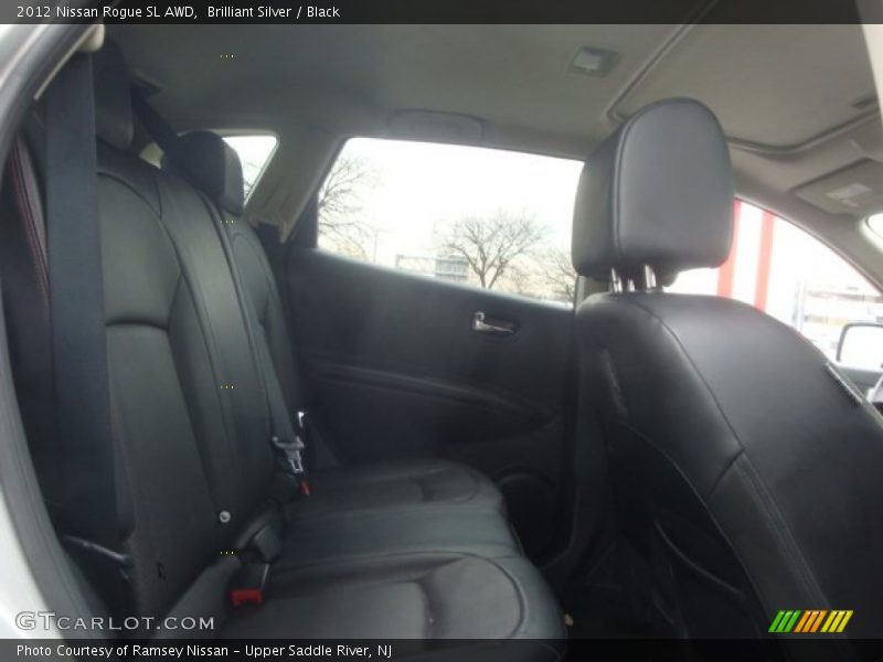 Brilliant Silver / Black 2012 Nissan Rogue SL AWD