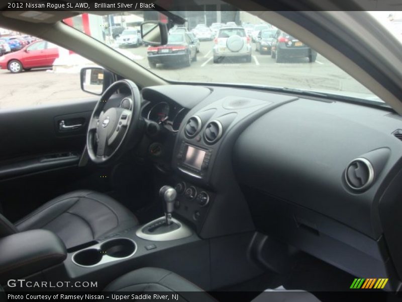 Brilliant Silver / Black 2012 Nissan Rogue SL AWD