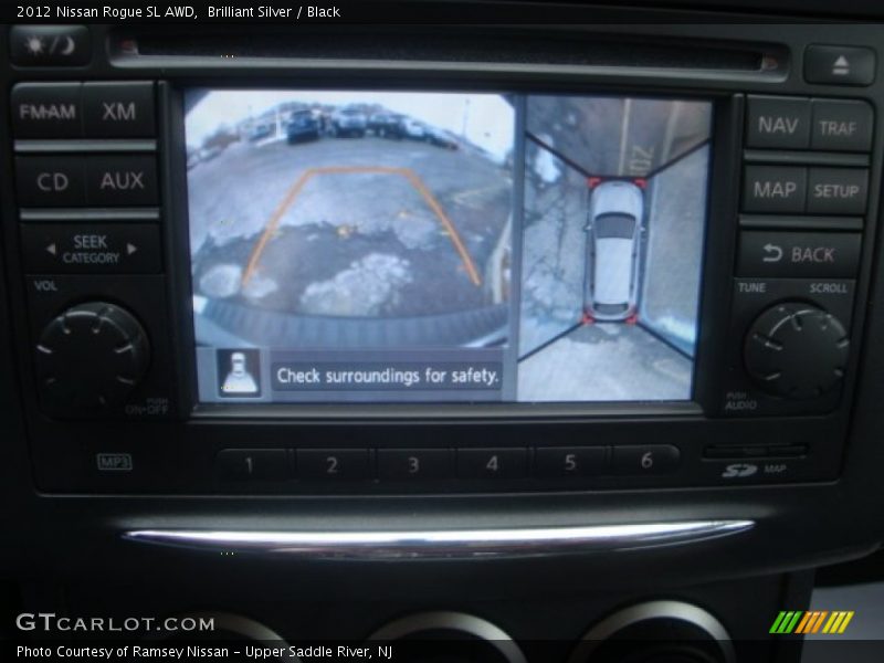 Brilliant Silver / Black 2012 Nissan Rogue SL AWD